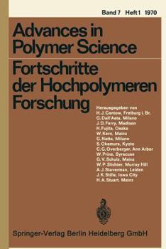 Advances in Polymer Science, volume 7/1: Fortschritte Der Hochpolymeren Forschung - Book  of the Advances in Polymer Science