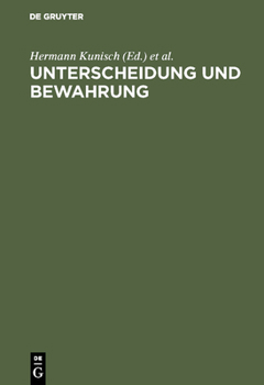 Hardcover Unterscheidung und Bewahrung [German] Book
