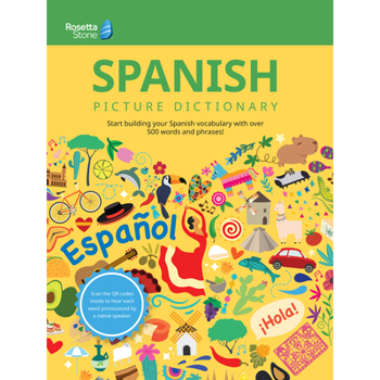 Paperback Rosetta Stone Spanish Picture Dictionary Book