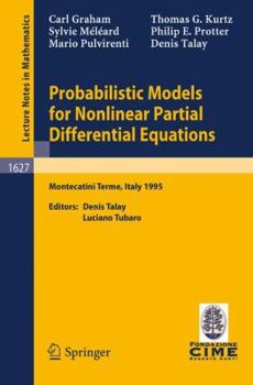 Paperback Probabilistic Models for Nonlinear Partial Differential Equations Book