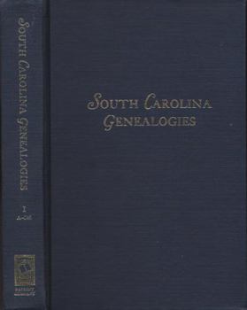 Hardcover South Carolina Genealogies Book