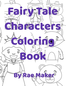 Paperback Fairy Tale Characters Coloring Book