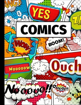 Paperback Comics: Blank Comic Book - Make Your Own Comic Strips - Art and Drawing for Kids Book