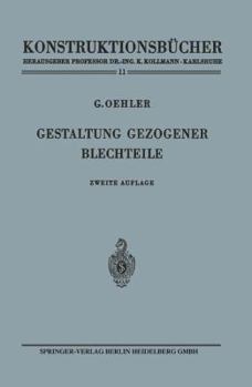 Paperback Gestaltung Gezogener Blechteile [German] Book