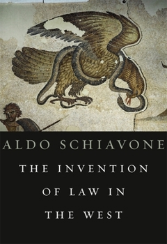 Hardcover The Invention of Law in the West [Italian] Book