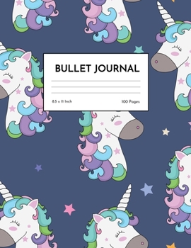 Bullet Journal: Cute Unicorn Dot Grid Notebook - Dotted Note Pad for Kids, Girls, Teens, Tweens, Women - Gifts for Birthday and Christmas | Creative Art 00543