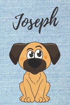 Paperback Personalisiertes Notizbuch - Hunde Joseph: DIN A5, 120 blanko Seiten [German] Book