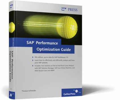 Hardcover SAP Performance Optimization Guide Book