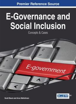 Hardcover E-Governance and Social Inclusion: Concepts and Cases Book