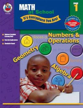 Paperback Math at School, Grade 1: It's Everyplace You Are Book