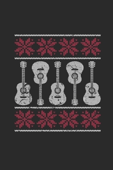 Christmas Guitar: Blank Lined Notebook (6" x 9" - 120 pages) ~ Christmas Themed Notebook for Daily Journal, Diary, and Gift