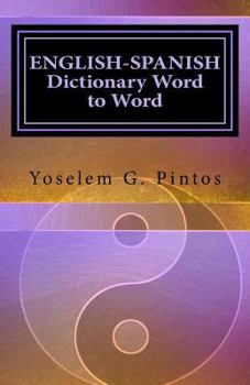 Paperback ENGLISH-SPANISH Dictionary-Word to Word Book