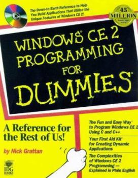 Paperback Windows CE 2 Programming for Dummies [With Contains Source Code, Ce Install, Expense Tracker] Book