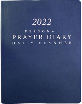 Hardcover 2022 Personal Prayer Diary and Daily Planner - Royal Blue (Italian Vinyl, Smooth) Book