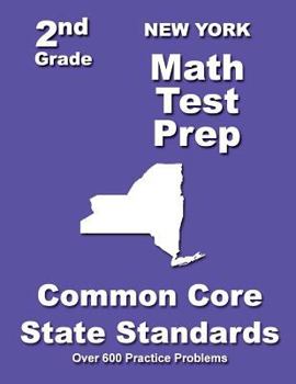 Paperback New York 2nd Grade Math Test Prep: Common Core State Standards Book
