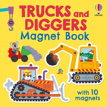 Board book Trucks and Diggers Magnet Book