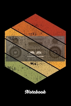 Notebook: Retro Vintage Radio. Ruled Composition Notebook to Take Notes at Work. Lined Bullet Point Diary, To-Do-List or Journal For Men and Women.