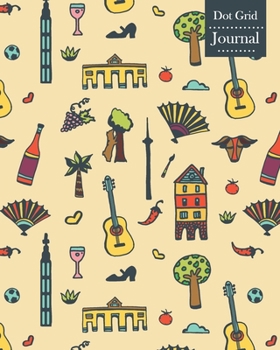 Dot Grid Journal: Notebook Planner with Madrid Themed Cover Design