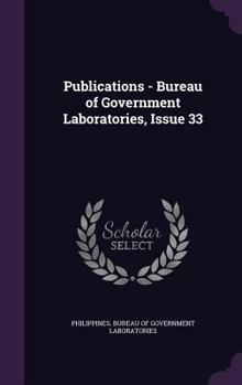 Hardcover Publications - Bureau of Government Laboratories, Issue 33 Book