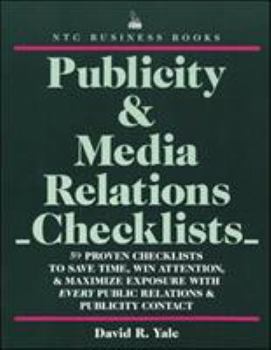 Paperback Publicity & Media Relations Checklists Book