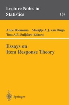 Paperback Essays on Item Response Theory Book