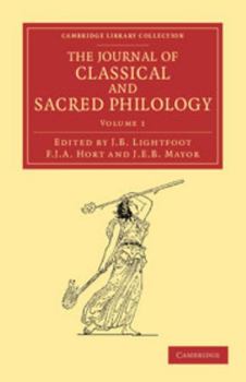 Paperback The Journal of Classical and Sacred Philology Book