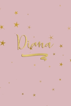Paperback Diana: Personalized Journal to Write In - Rose Gold Line Journal Book