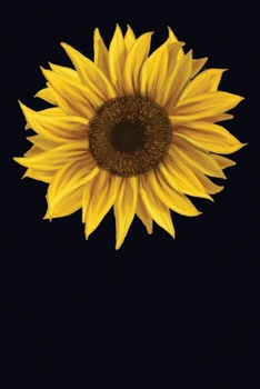 Paperback Watercolor Sunflower Positivity Journal: Blank Lined Notebook, Floral Diary, 120 Pages, 6x9 Inches Book