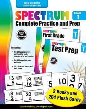 Paperback Spectrum Complete Practice and Prep, Grade 1 Book