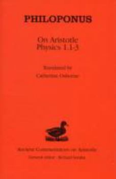 Hardcover Philoponus: On Aristotle Physics 1.1-3 Book