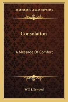 Paperback Consolation: A Message Of Comfort Book