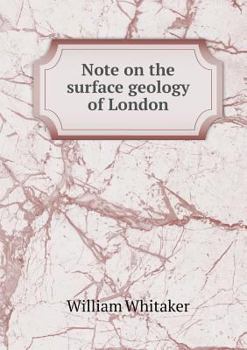 Paperback Note on the surface geology of London Book