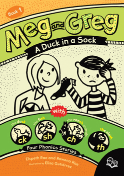 Paperback Meg and Greg: A Duck in a Sock Book