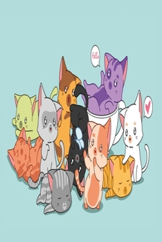 Colorful kittens notebook: colorful Notebook, Diary and Journal with 120 Lined Pages with cats