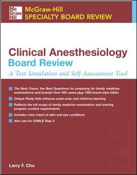Paperback McGraw-Hill Specialty Board Review: Clinical Anesthesiology Board Review Book
