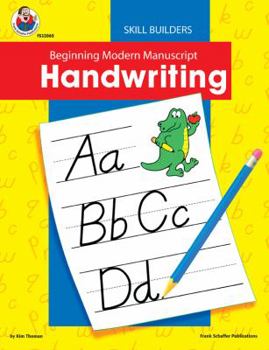 Paperback Beginning Modern Manuscript Handwriting Skill Builder Book