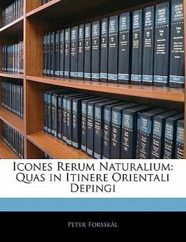 Paperback Icones Rerum Naturalium: Quas in Itinere Orientali Depingi [Latin] Book