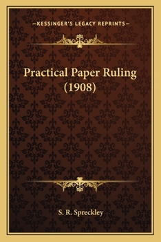 Paperback Practical Paper Ruling (1908) Book