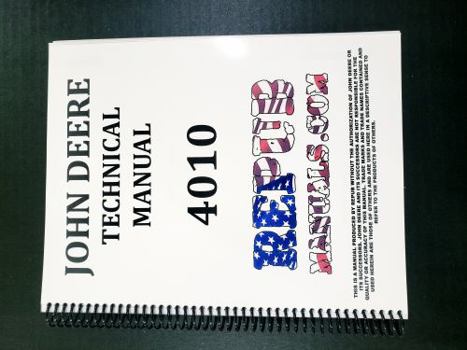 Spiral-bound John Deere 4010 Tractor Technical Service Repair Manual Book