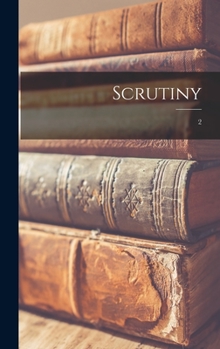 Hardcover Scrutiny; 2 Book