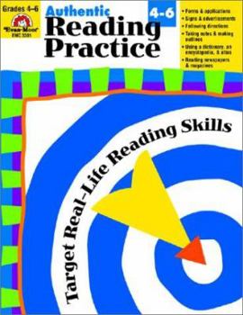 Paperback Authentic Reading Practice, Grades 4-6 Book