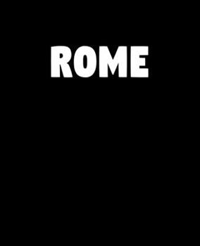 Rome: A Home Design decorative book for coffee tables, shelves, end tables, and interior design styling - Housewarming Gift Decorum - stack decor books together to create a custom look to any room in 