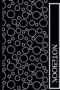 Notebook: Retro Notebook-Abstract Design-Black and White Bubbles. Beautiful gift for Christmas,Birthday,Anniversary. Mom,Dad,Sister,Brother. Size 6" x 9" .120 Lined Pages