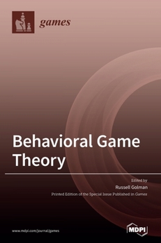 Hardcover Behavioral Game Theory Book