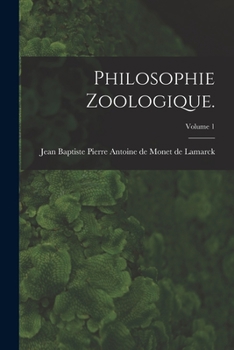 Paperback Philosophie Zoologique.; Volume 1 Book