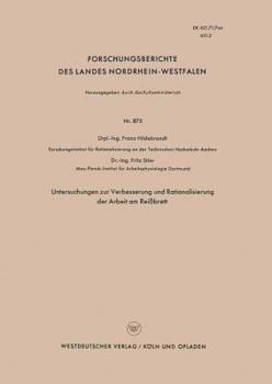 Paperback Untersuchungen Zur Verbesserung Und Rationalisierung Der Arbeit Am Reißbrett [German] Book