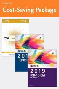 Spiral-bound 2019 ICD-10-CM Hospital Edition, 2019 HCPCS Professional Edition and AMA 2019 CPT Professional Edition Package Book