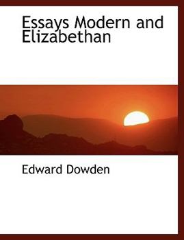 Paperback Essays Modern and Elizabethan Book