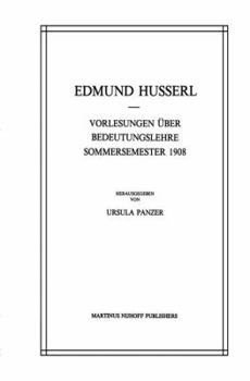 Paperback Vorlesungen Über Bedeutungslehre Sommersemester 1908 Book