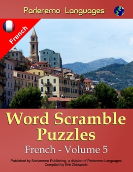 Paperback Parleremo Languages Word Scramble Puzzles French - Volume 5 [French] Book